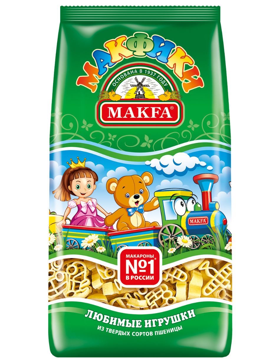 Kids Pasta 4 PACK x 250g Makfa Детские Макароны Макфики Made in Russia RF