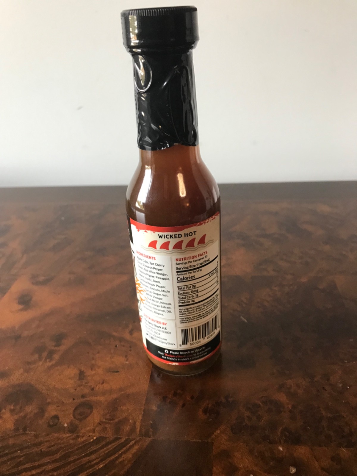 The Spicy Shark MEGALODON CAROLINA REAPER Hot Sauce – 5 oz. Vegan GF made in USA