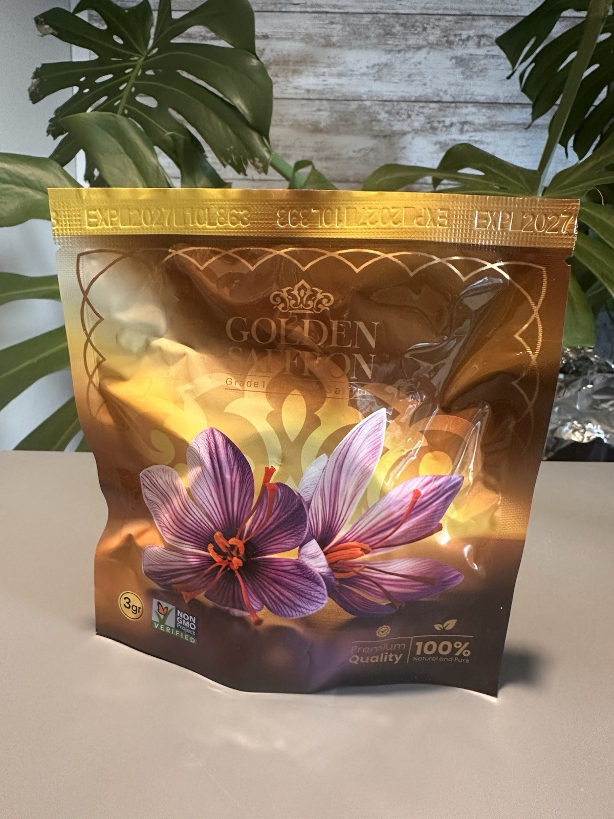 Golden Saffron Grade 1 100% Pure Saffron Threads 3gr