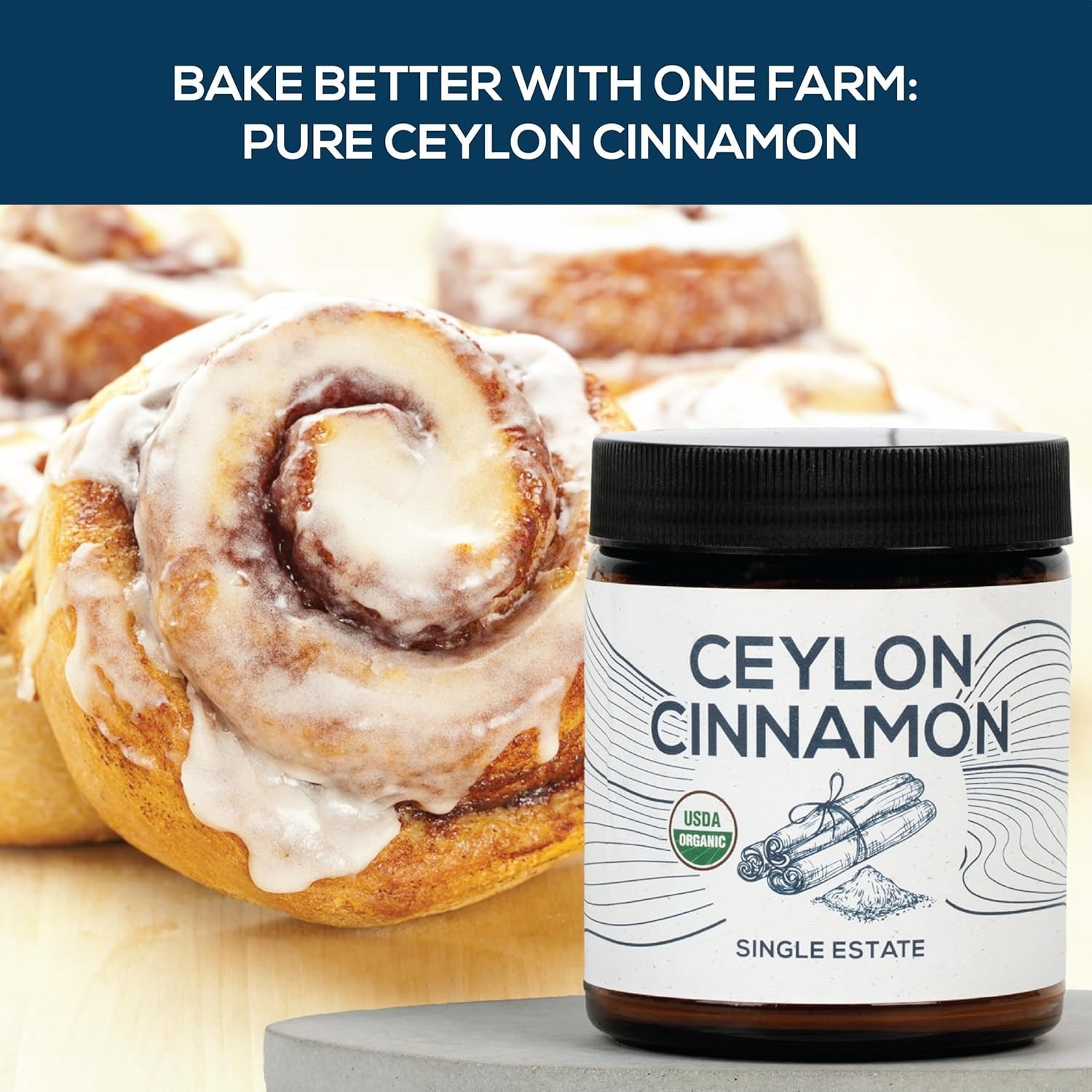 Organic Ceylon Cinnamon Powder – Organic, Non-GMO, Kosher & USDA Certified