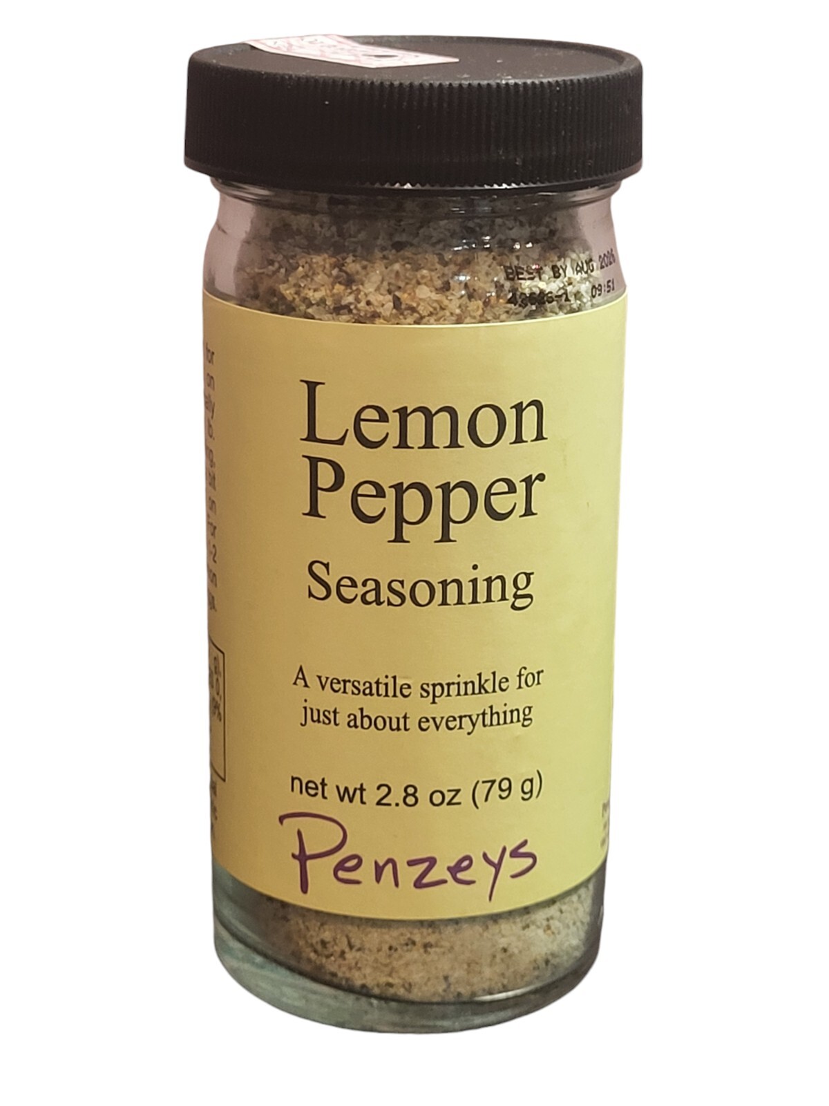Lemon Pepper Seasoning by Penzeys Spices 2.8 oz 1/2 Cup Jar Exp 8/2026