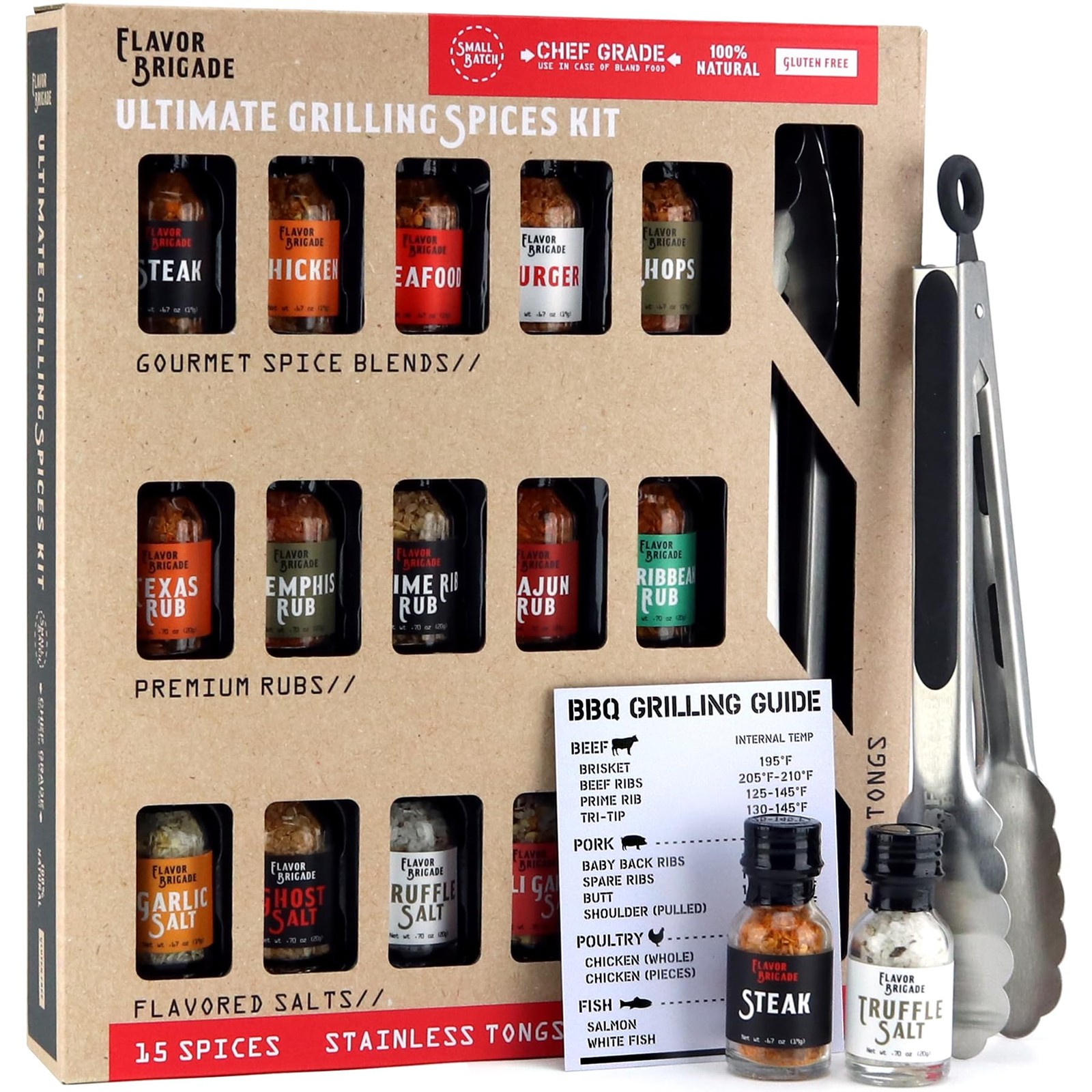 Ultimate Grilling Gift for Men BBQ Accessories Gourmet Spice Blends & Seaso…