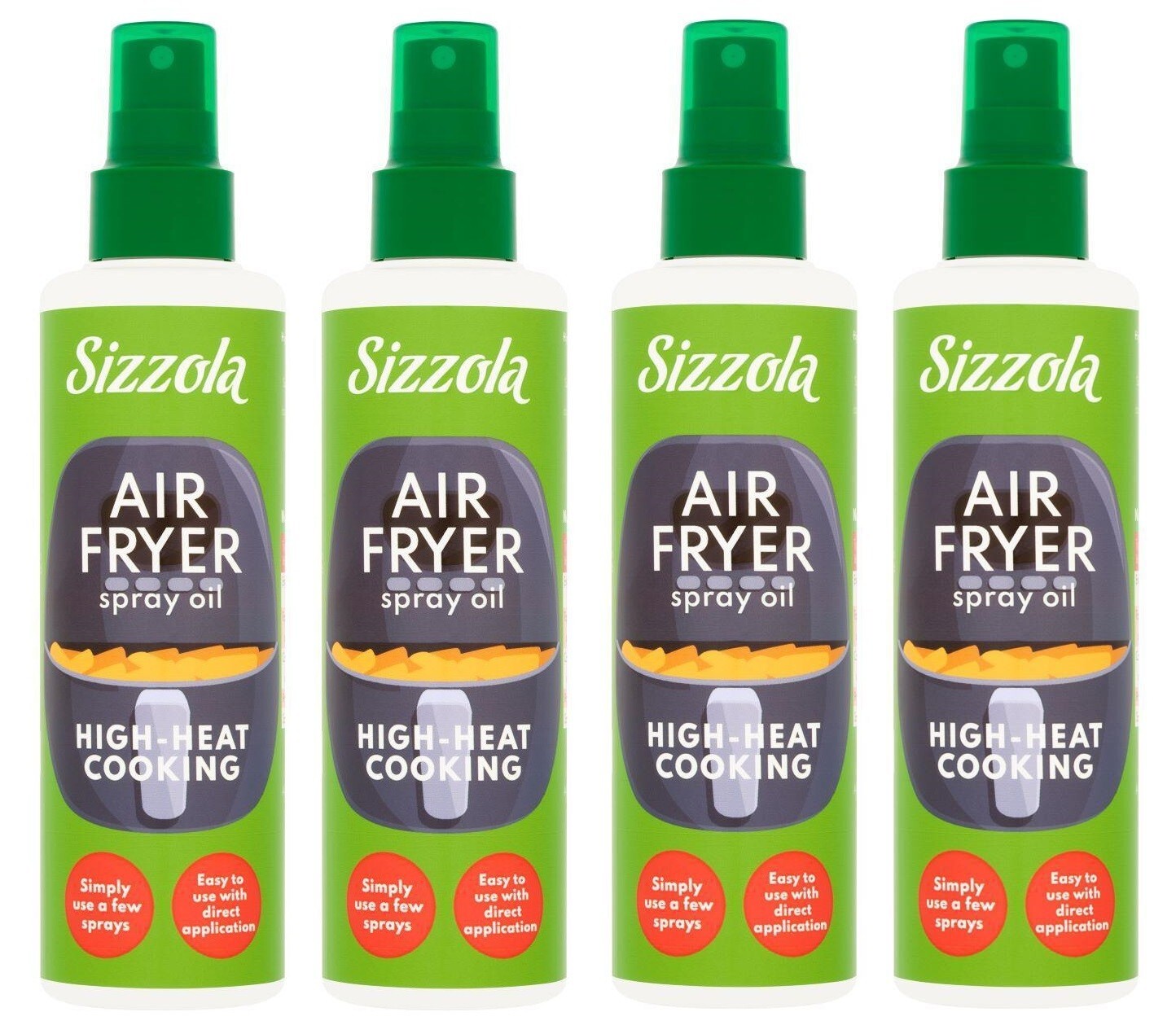 Sizzola Air Fryer Spray Oil Low Calorie 190ml PACK OF 4