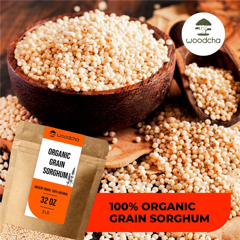 Organic Whole Grain Sorghum – Non-GMO, Gluten-Free- Ancient Grain- 2Lb