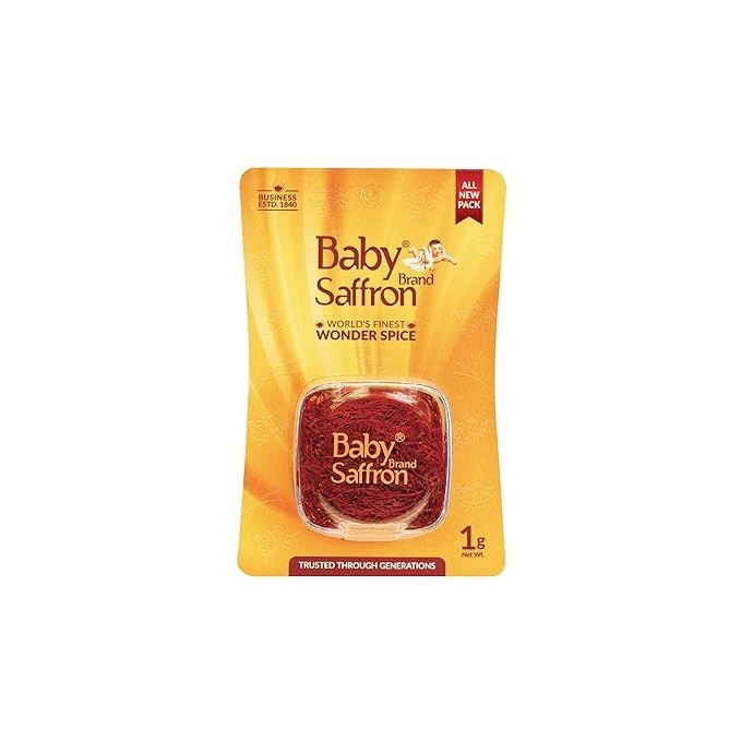 Baby Brand Saffron/Kesar/Kumkuma Puvvu,Kashmiri Saffron for Healthy Skin(Pack 2)