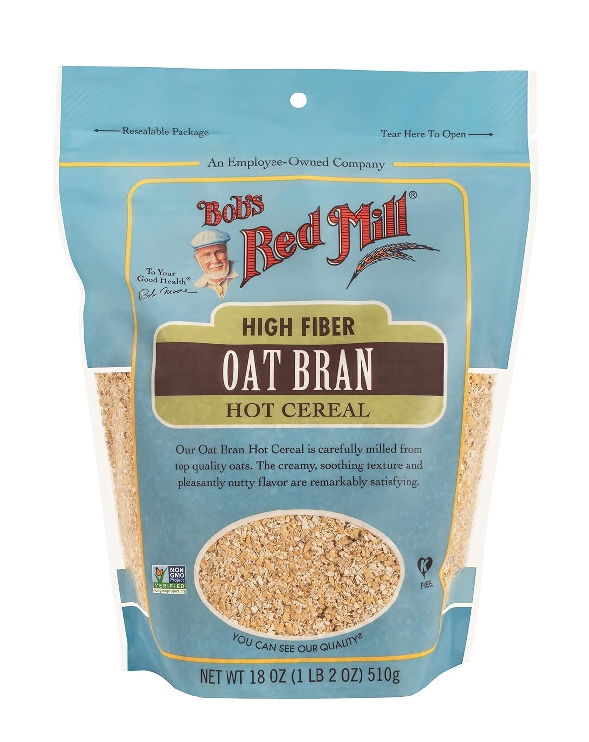 Bobs Red Mill Oat Bran 18Oz Pack of 4 – Non GMO Vegan Kosher