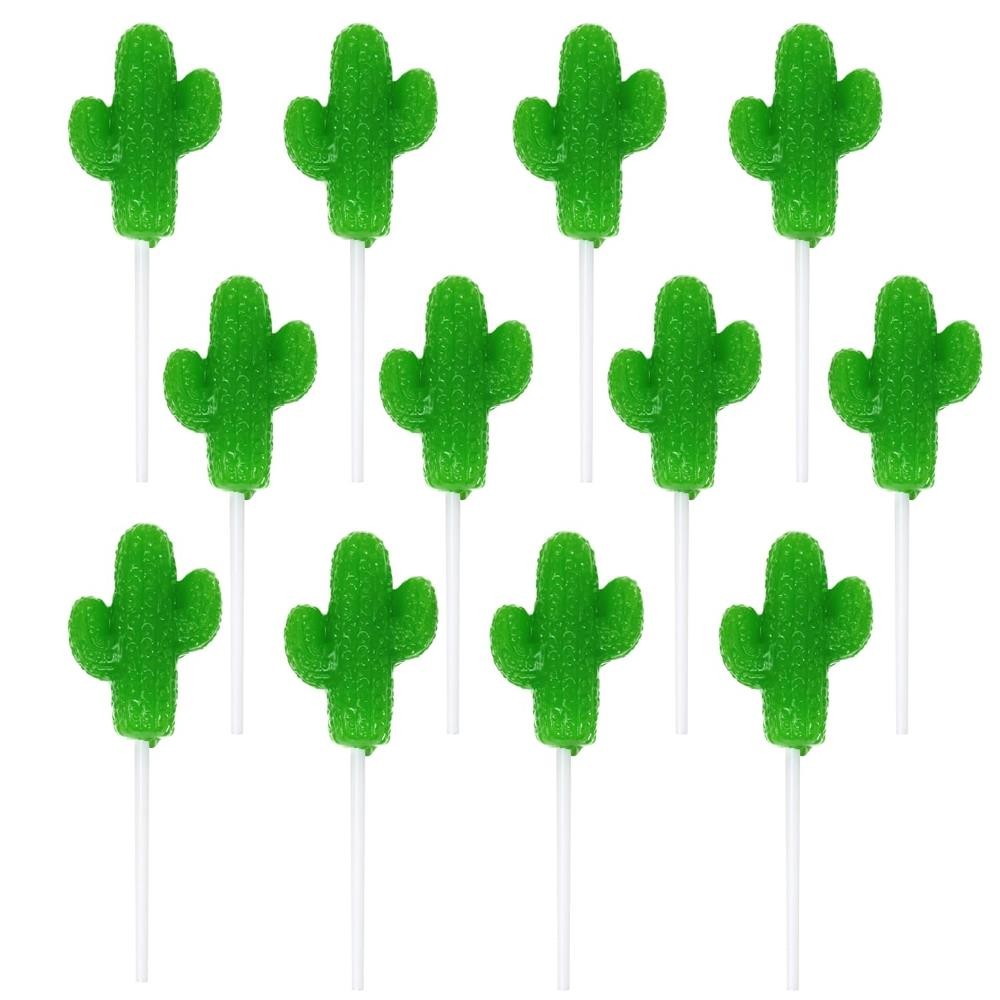 Cactus Lollipops – 12 Individually Wrapped Fiesta Candy Suckers BB 9/24