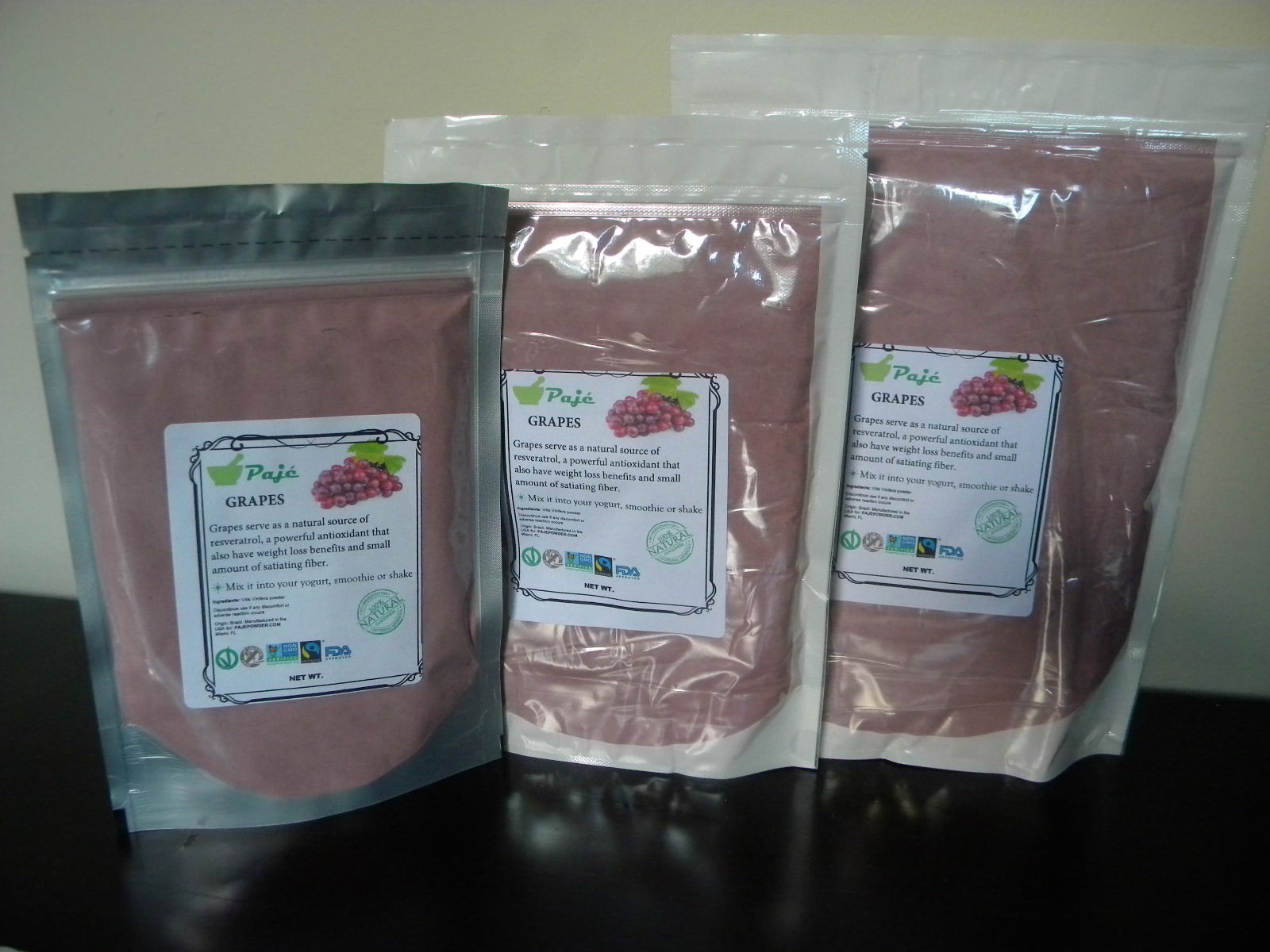 GRAPES powder 16oz 1LB – antioxidant red resveratrol, weight loss – PAJE