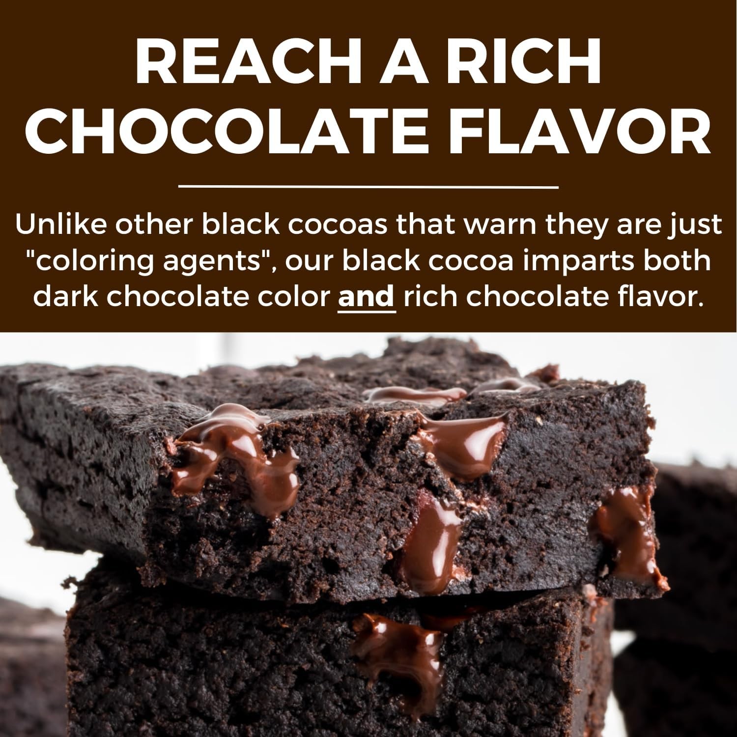 Black Cocoa Powder (8 oz) Bake the Darkest Chocolate Baked Goods, 0.5 Pound