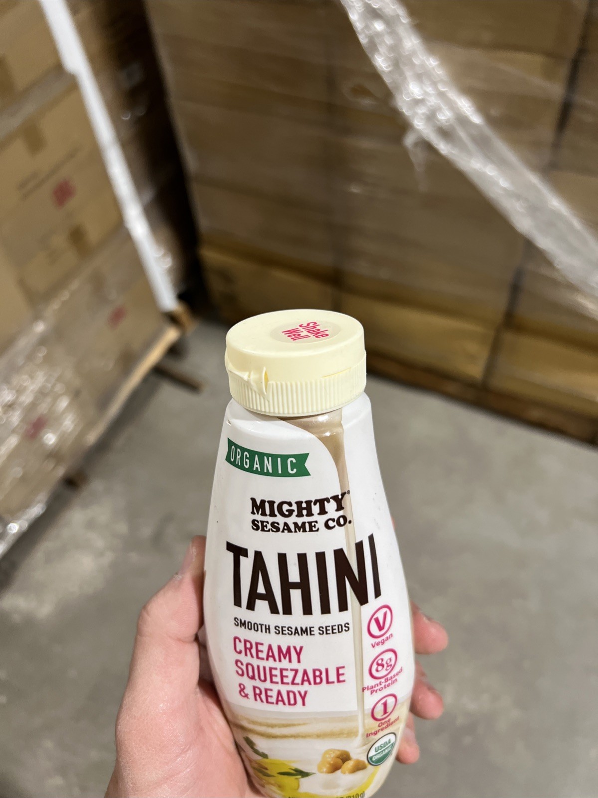 Mighty Sesame Co. Squeeze Sesame Tahini 10.9 Oz (Pack of 8)