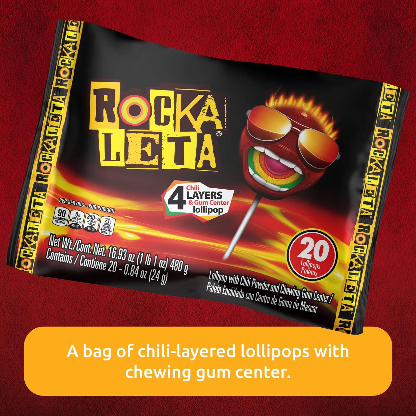 Sonric’s Rockaleta Lollipops, Mexican Lollipop with Bubble…..