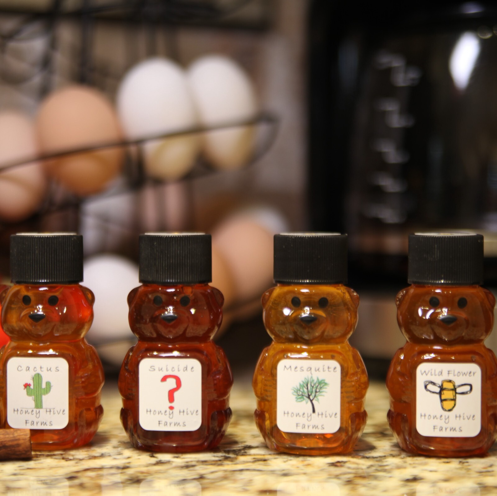 Honey, 2oz Variety, Sample Six Pack by Honey Hive Farms. Award winning honey !!