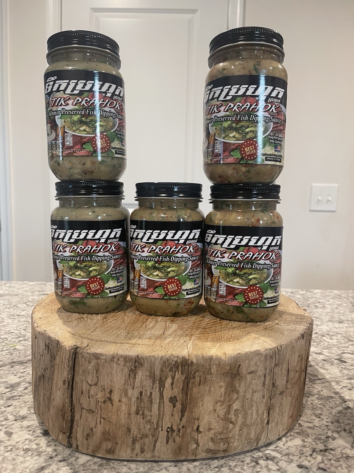 3 Jars (16 Oz Jar) Tik Prahok (Fermented Mud fish Dip Sauce) *Non spicy*