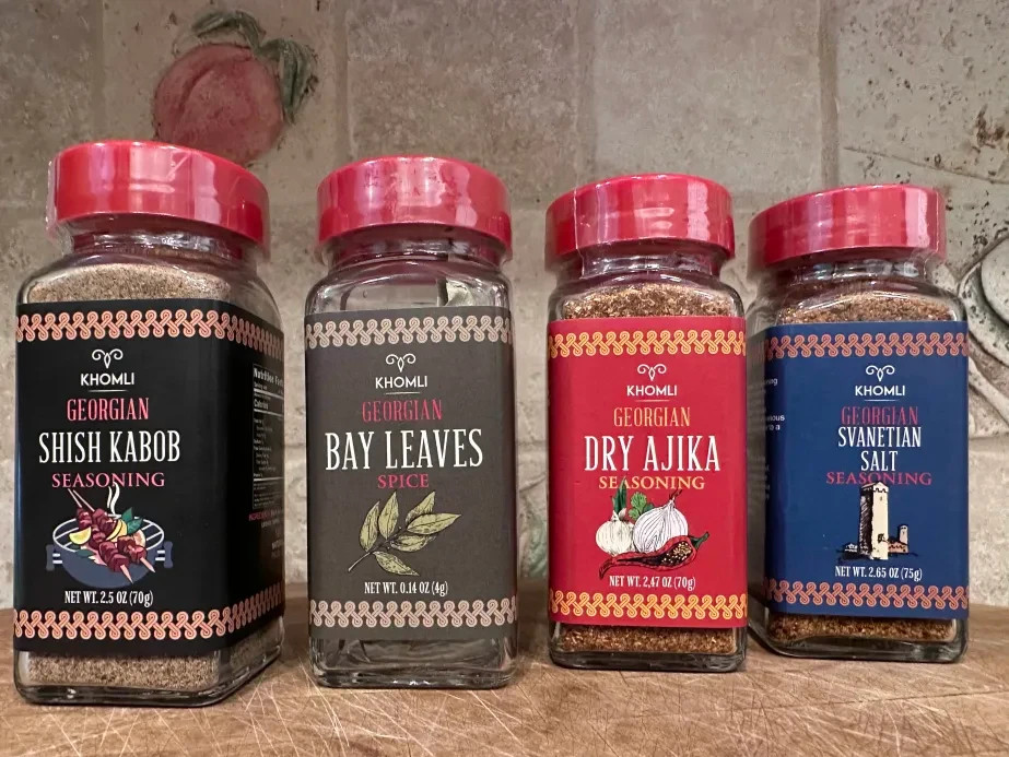 Georgian Seasoning Mixes, Including Dry Ajika, Khomli Brand