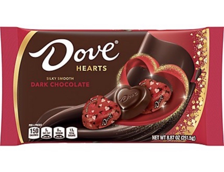Dove Hearts Silk Smooth Dark Chocolate Swirl 9.87 oz 1 Bag
