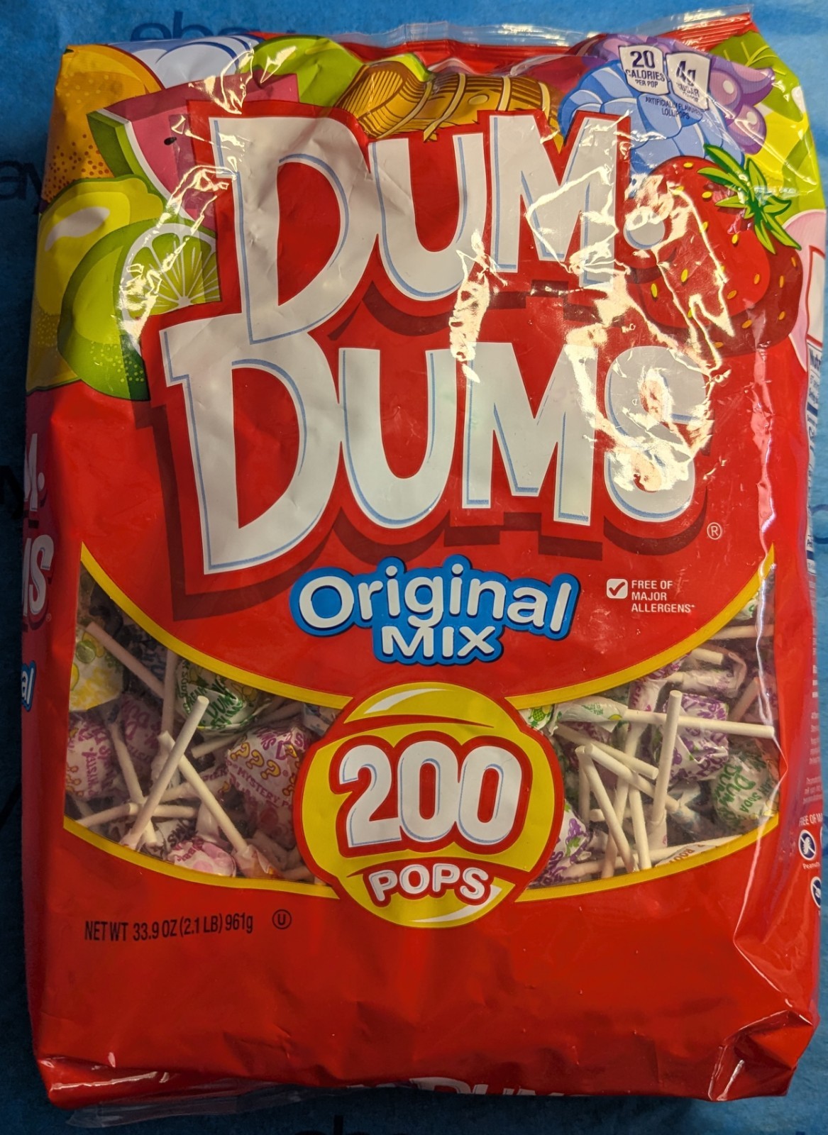 Dum Dums Original Mix Lollipops Fun Flavors 200 Pops 961 g BB. 03/28 M i USA New