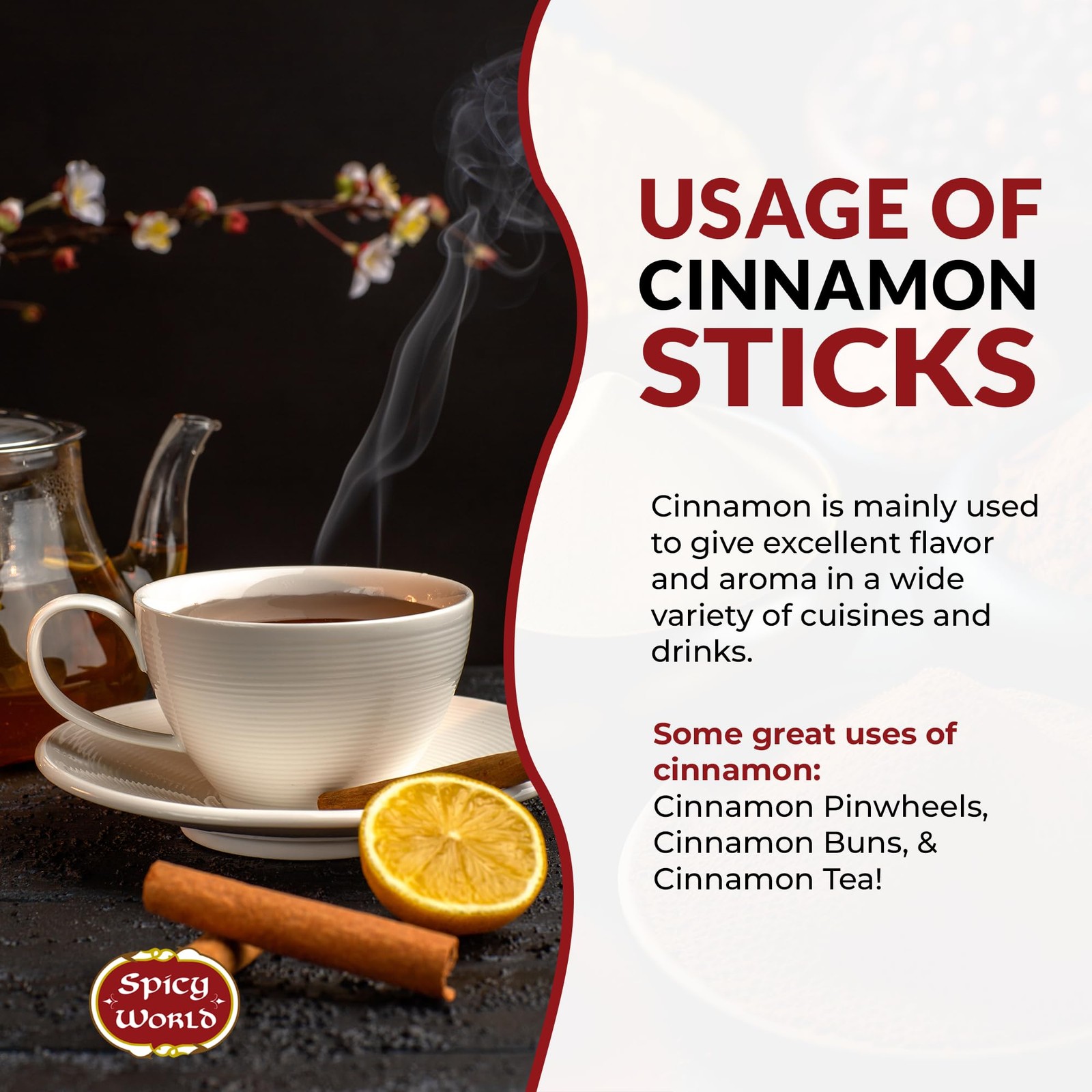 Cinnamon Sticks 1.75 lb Bulk Bag – 150+ Sticks, Strong Aroma, 3″ Saigon Cassia