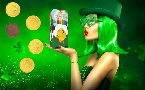 500-Pack St. Patrick’s Day Chocolate Coins – Lucky Gold Foil Milk Chocolate Trea