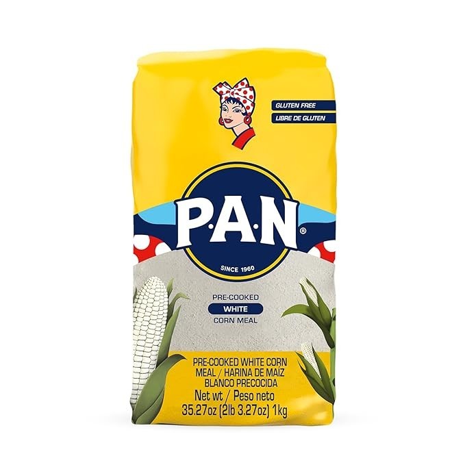 P.A.N. White Corn Meal – Pre-cooked Gluten Free (2 lb 3.27 Oz / Pack of 1)