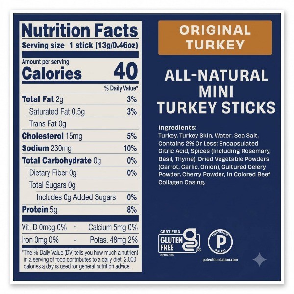 Turkey Mini Sticks – 7.36oz/16ct