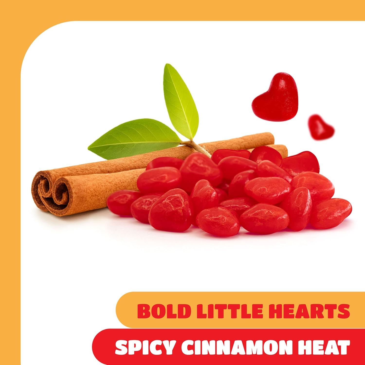 Heart-Shaped Cinnamon Hard Candy, Bulk Pack 2 Pounds