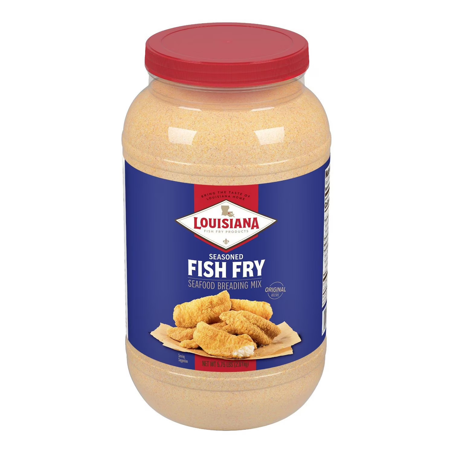 Louisiana Fish Fry Seasoned Seafood Breading Mix 5.75 lbs Bag – Crispy Coating.