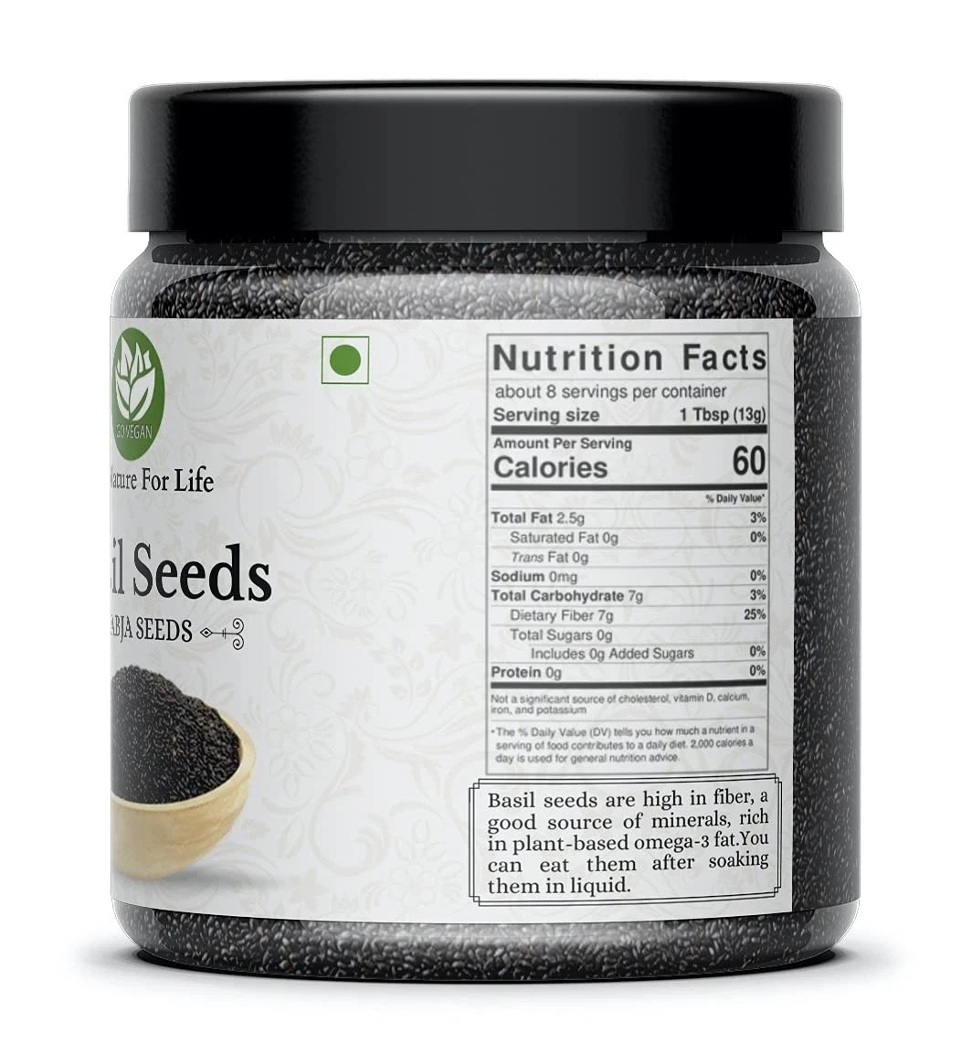 Go Vegan Basil Seeds 300gm