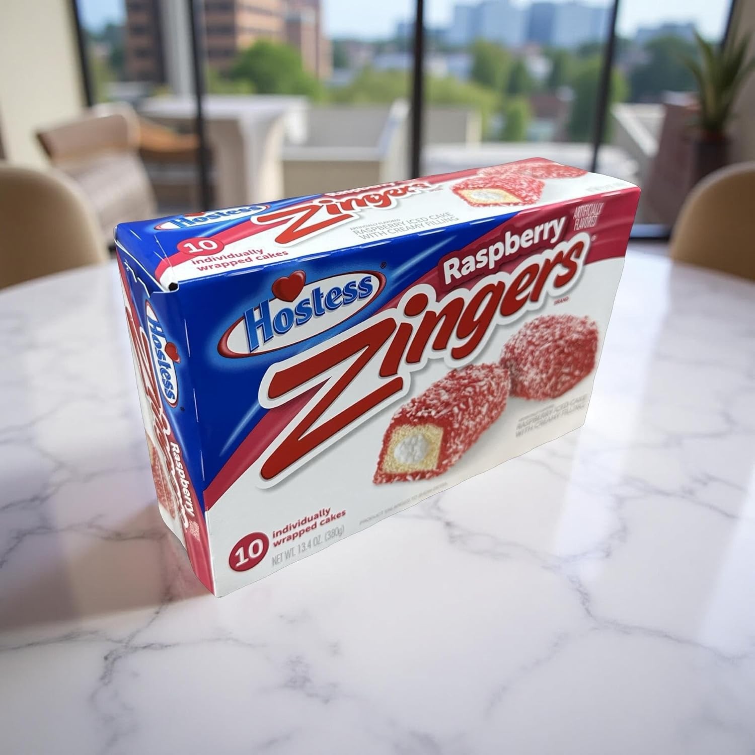 Hostess Raspberry Zinger Multi-Pack 10 Pack Box, 13.4 Ounce, 6 Per Case (60 Tota