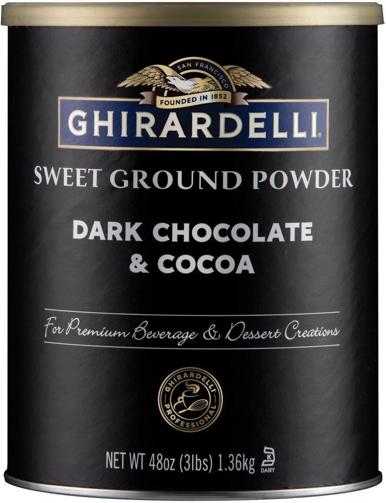 Ghirardelli Dark Chocolate & Cocoa – Sweet Ground Powder, 3 Pound (Pack of 1)