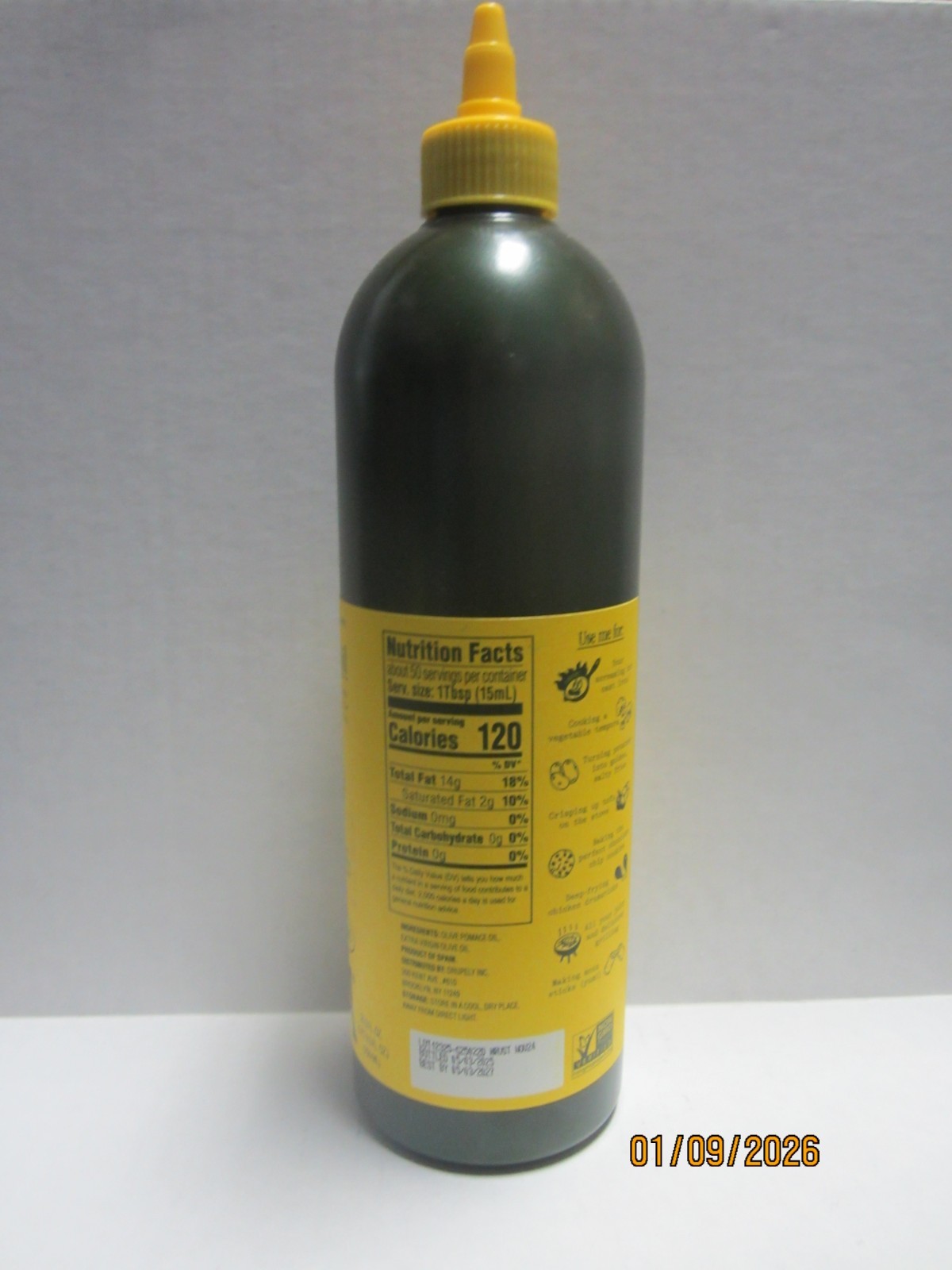 Graza 25.3 fl oz «Frizzle» High Heat Cooking Oil Squeezy; BB 5/2027 750 ml