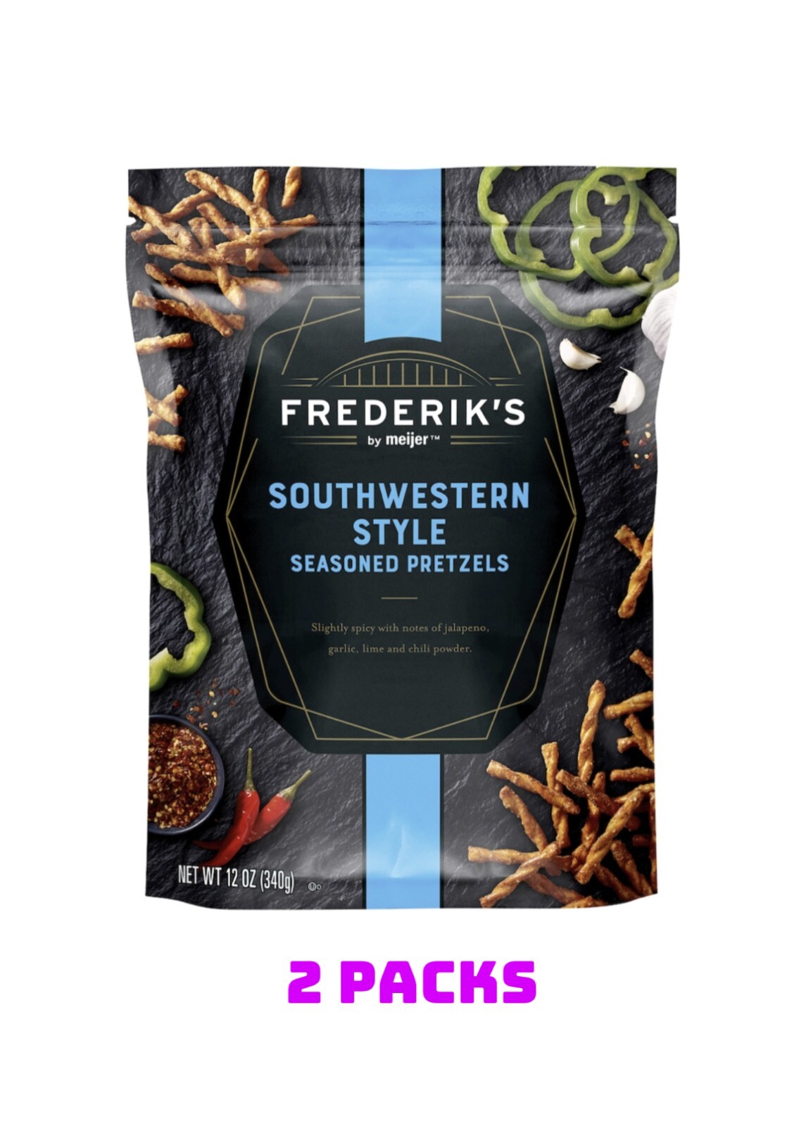 *NEW* Frederik’s By Meijer Southwestern Style Seasoned Pretzels 12 oz Per Pack