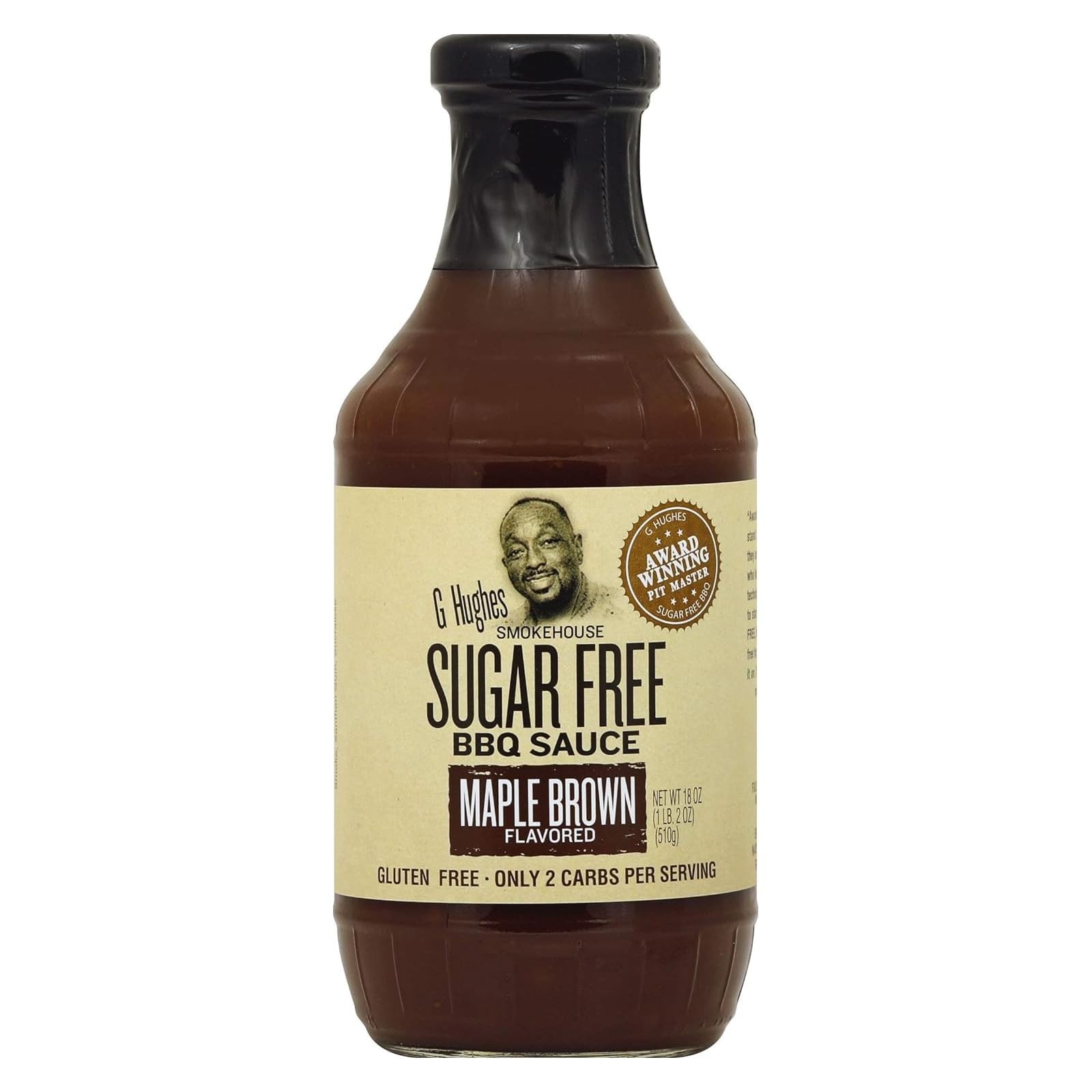 G Hughes BBQ Sauce SugarFree Maple Brown 1.12 Pound (Pack of 1), 0