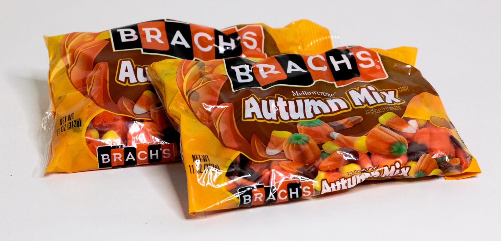 BRACH’S Mello CANDY CORN Autumn Mix 2 Pack 11 oz Each 22 oz (2.75 lbs.) BB 4/23