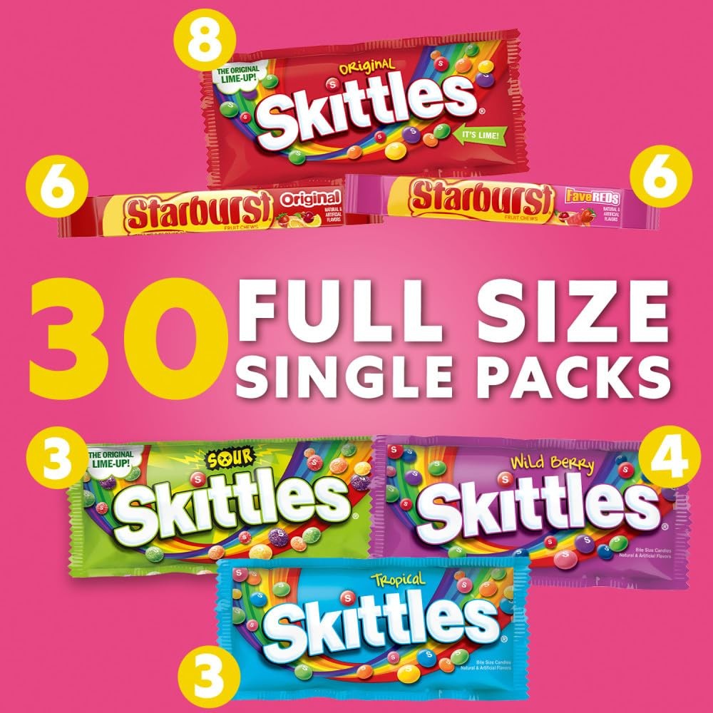 & STARBURST Assorted Candy Variety Pack for Holidays, Gifts, Parties, Candy A…