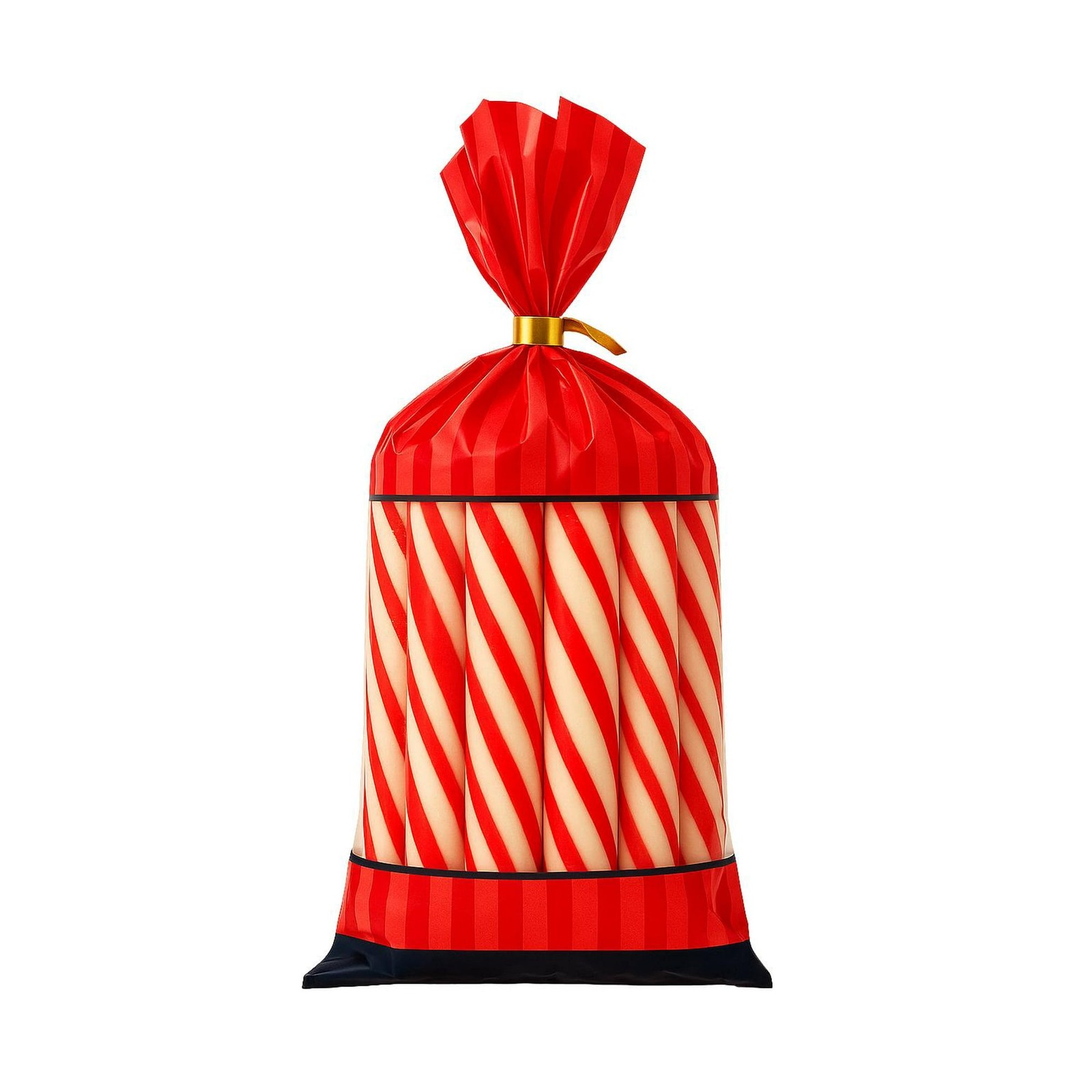 Coastal Bay Confections Classic Christmas Peppermint Sticks Candy, 4.5 oz Bag