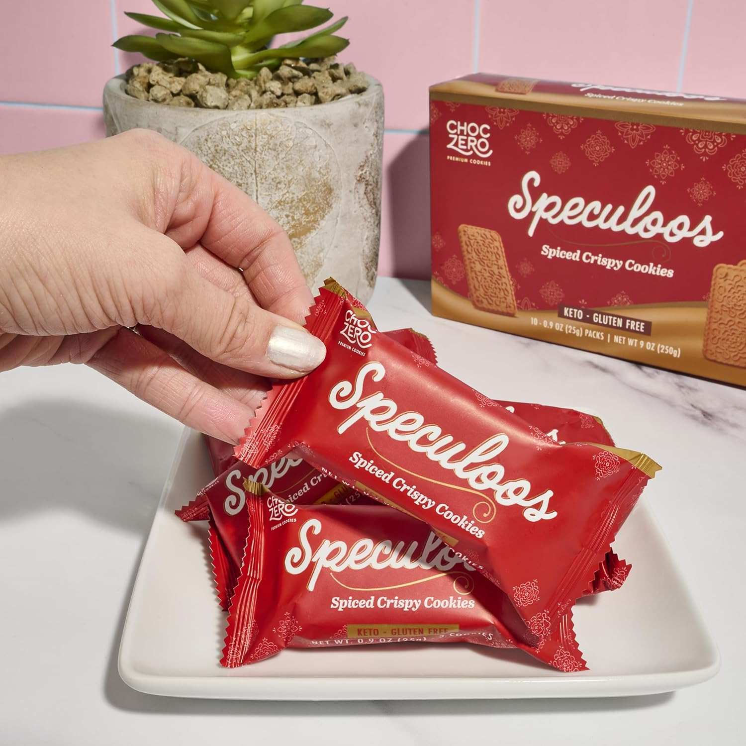 Speculoos Cookies, Gluten Free, No Added Sugar, Spiced Windmill Keto Cookie, 30