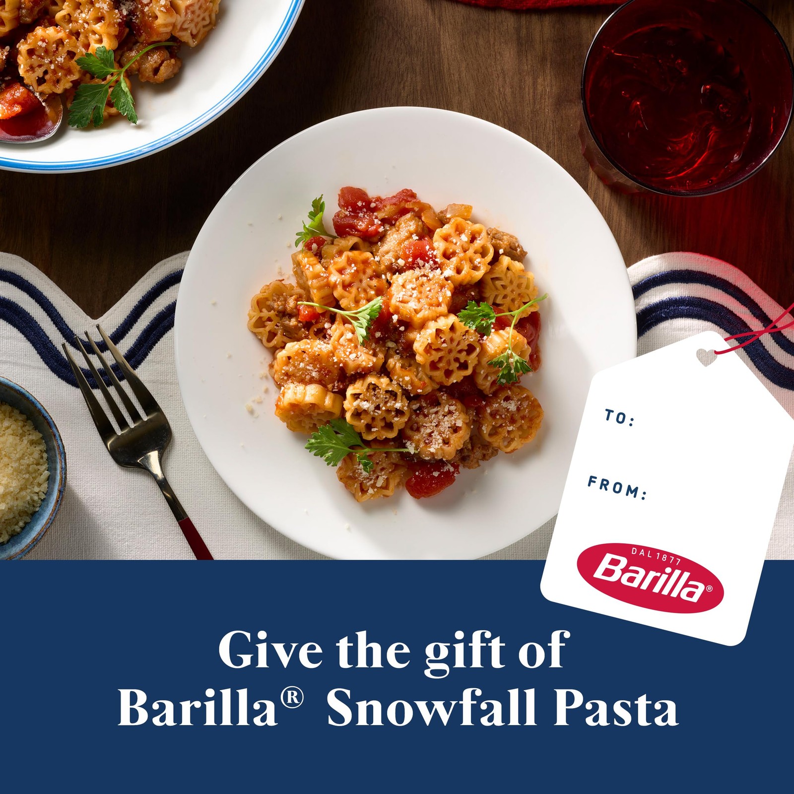 Barilla, Limited Edition Snowfall Pasta, 12 Ounce 12 (Pack of 1)