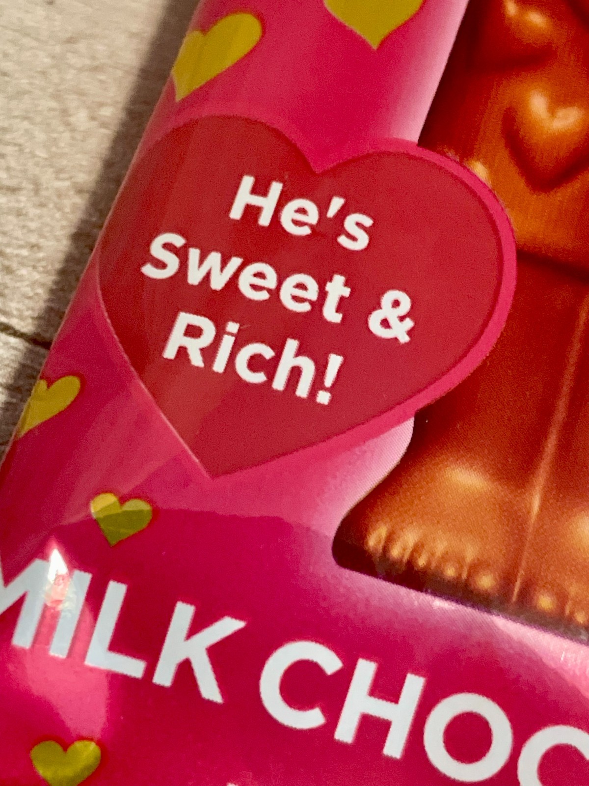 Men’s Gifts The Perfect Man Milk Chocolates Bite Sized 1 oz. (X 7 Pack)