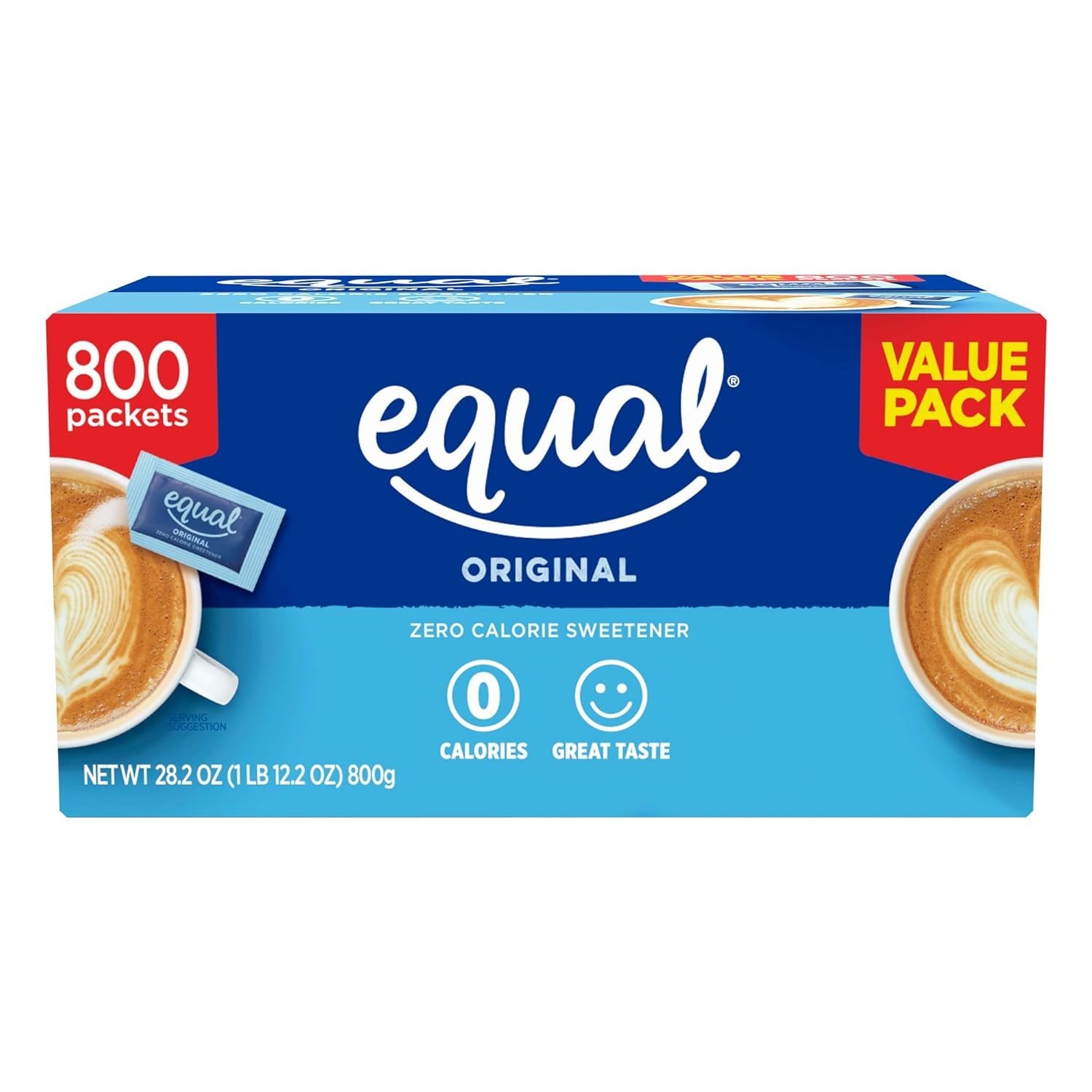 800 Count Zero Calorie Sweetener Packets – Aspartame & Acesulfame-K Blend