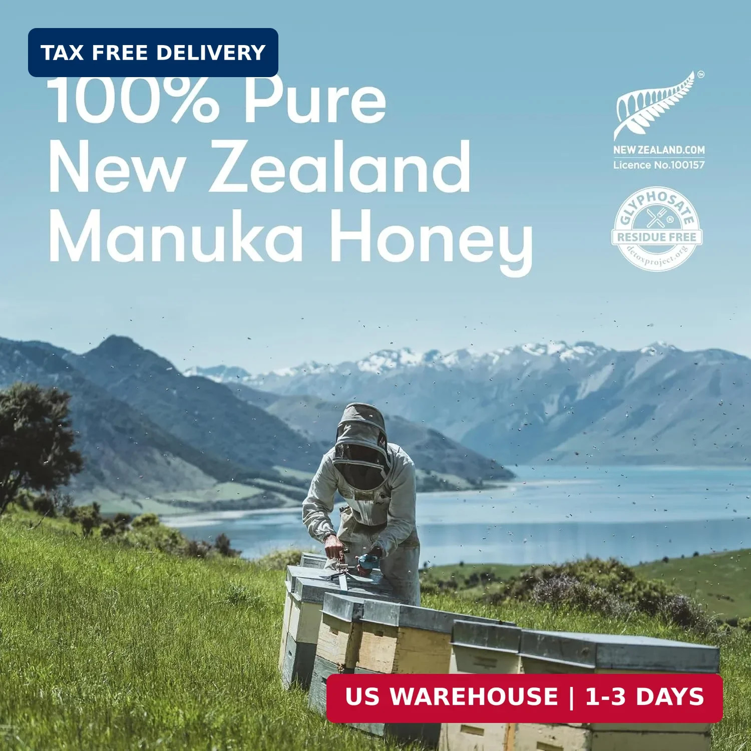 New Zealand Honey Co. Pure Manuka Honey Squeeze Bottle UMF 10+ / MGO 250+ | 17.6