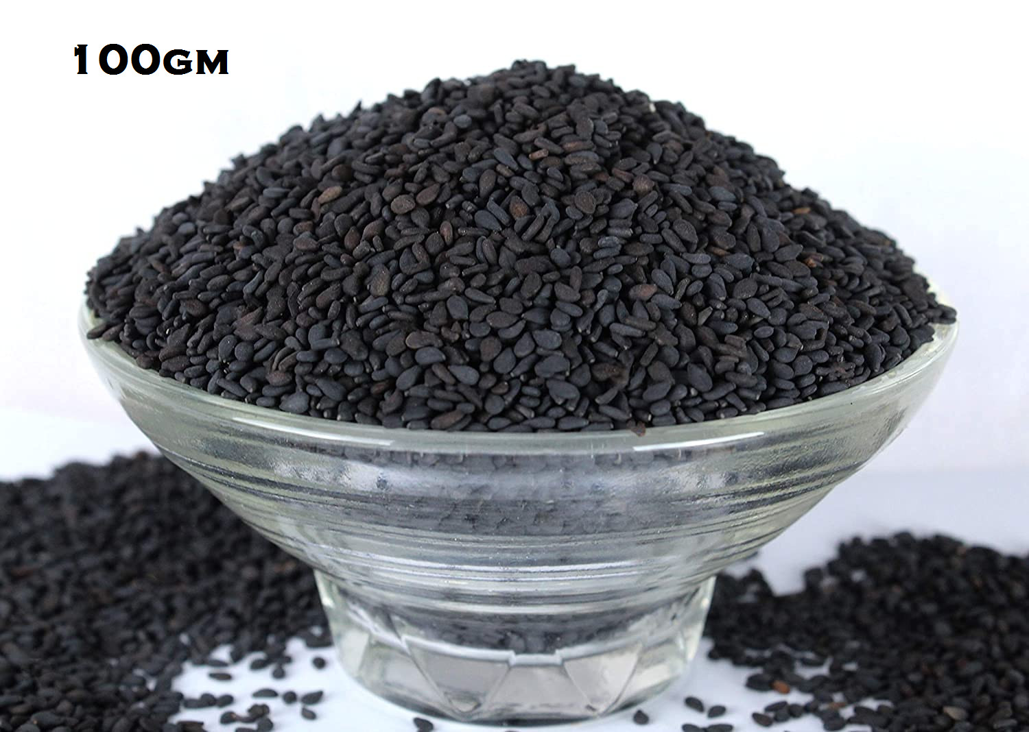 Organic Black Sesame Seeds Unhulled Kala Til Whole Raw 100% Pure Non-GMO, 100gm