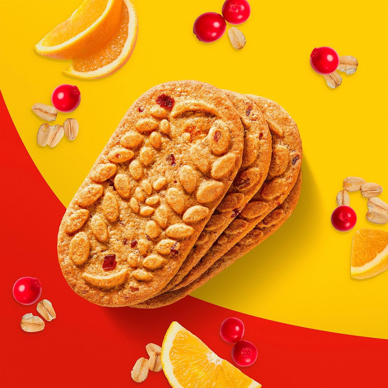 belVita Breakfast Bars Biscuits, Cranberry Orange, 8 Packs (4 Biscuits Per Pack)