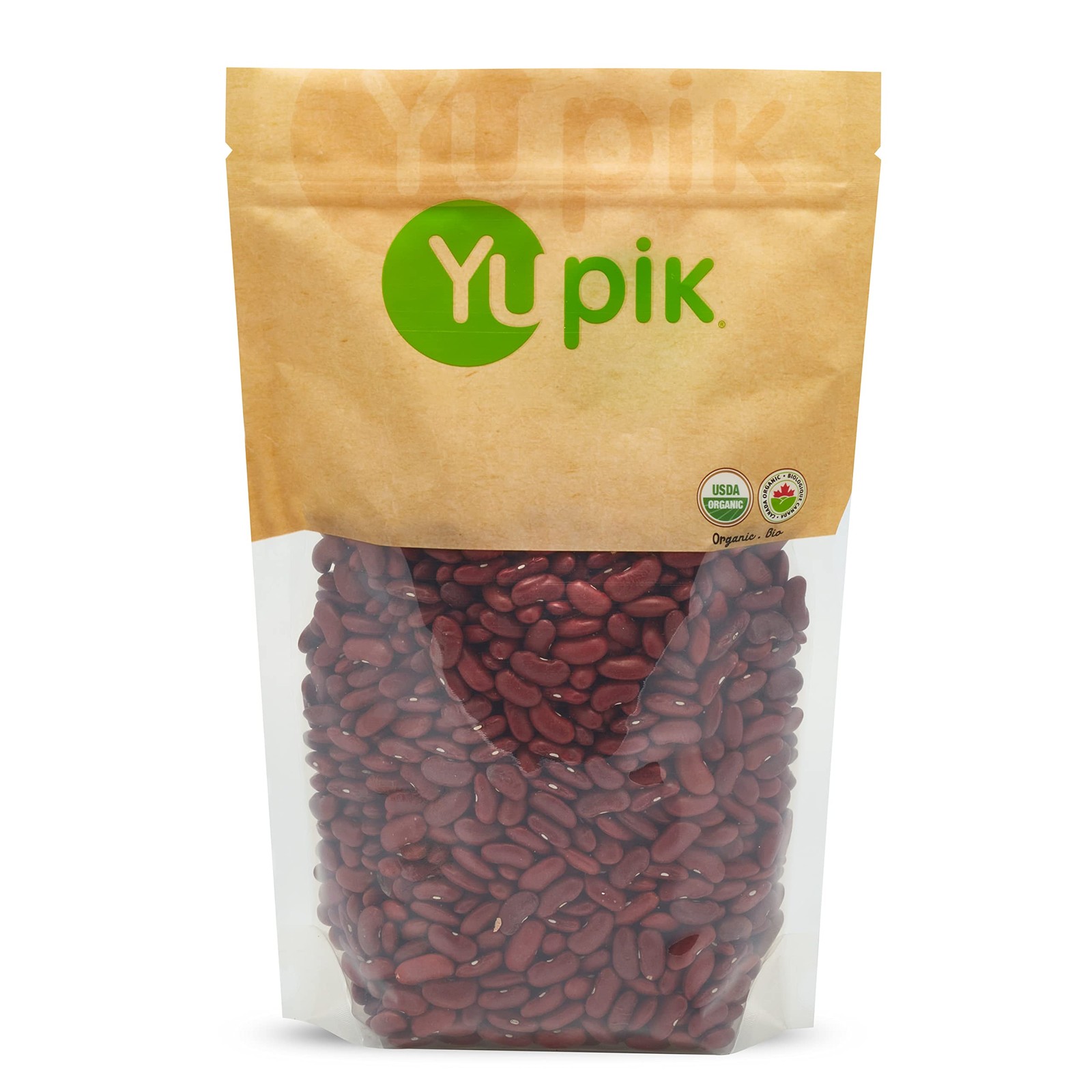 Yupik Organic Dark Red Kidney Beans, 2.2 lb (35.3 oz), 35.2 Ounce (Pack of 1)
