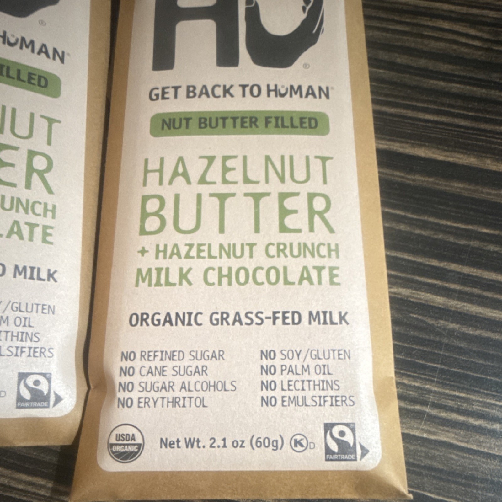 Hu Hazelnut Butter Crunch Milk Chocolate Bars Organic Fairtrade 6-Pack