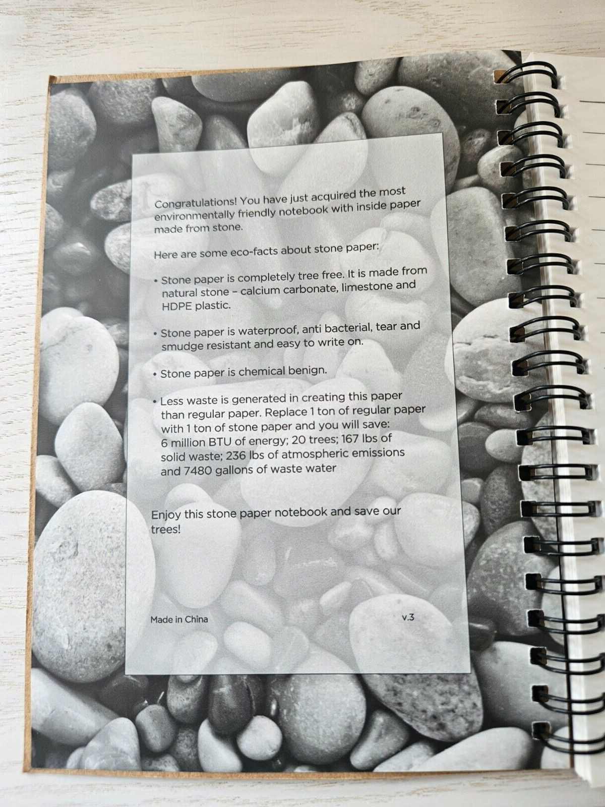 Lot of 2 Rare Tate’s Bake Shop Stone Paper Mini Notebooks – Eco-Friendly Journal