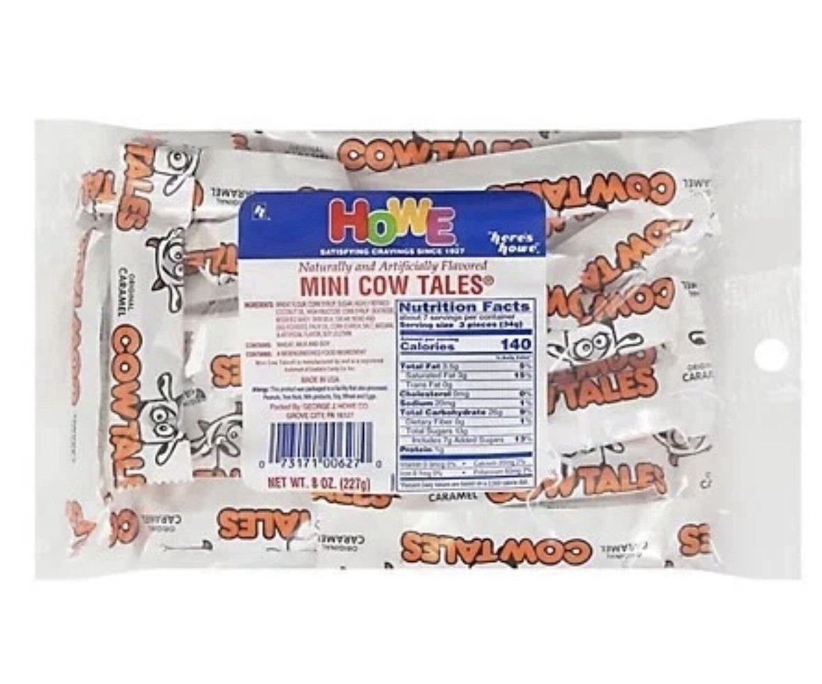 Goetze’s Mini Vanilla Cow Tales 8 Oz Original Caramel Minis NEW*FREE SHIP
