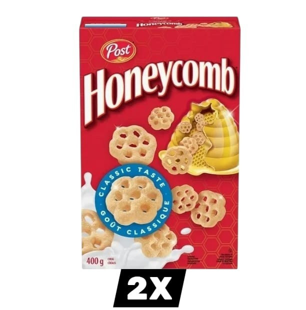2 x Post Honeycomb breakfast Cereal, 400 g – FREE SHIPPING