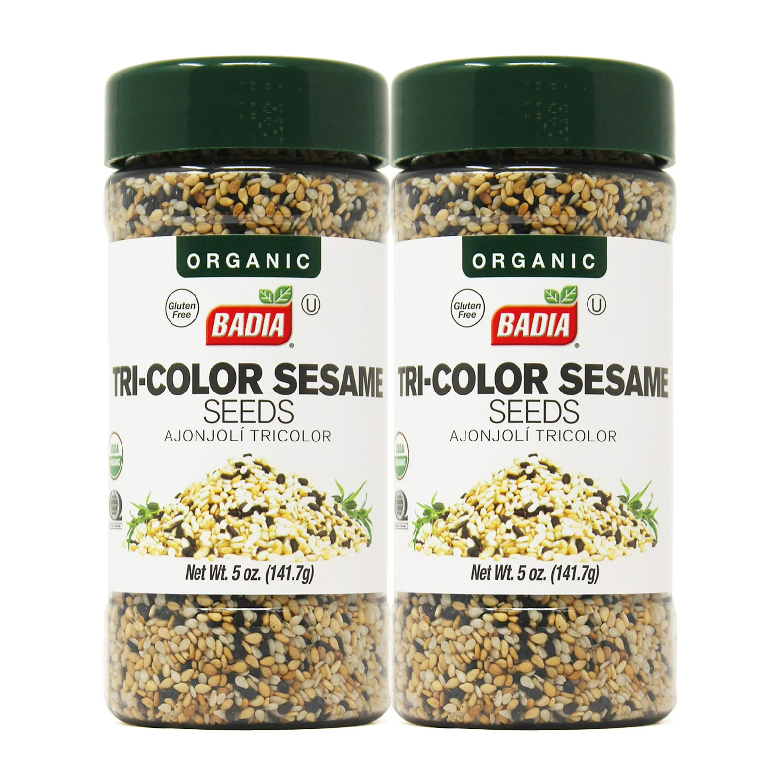 2 Badia® Organic Tricolor Sesame Seeds/Black/White/Toasted/Ajonjoli/Organico