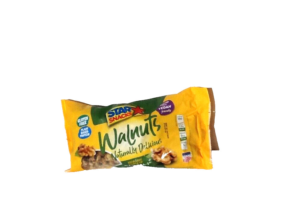 3 Pack Star Snacks Walnuts/Gluten free plant based protein Best By 10/09/2027
