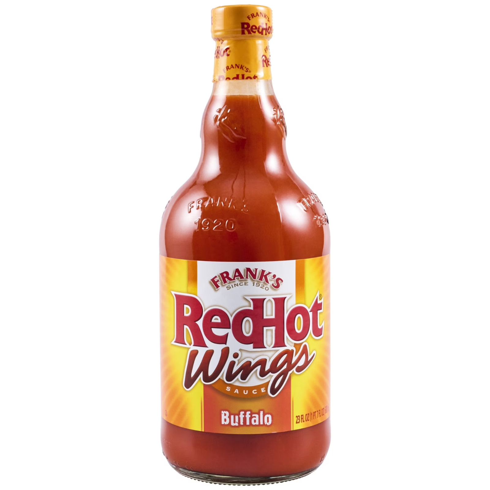 Frank’s RedHot Kosher Buffalo Wings Hot Sauce, 23.0 fl oz Bottle